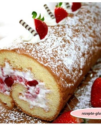 Erdbeerroulade