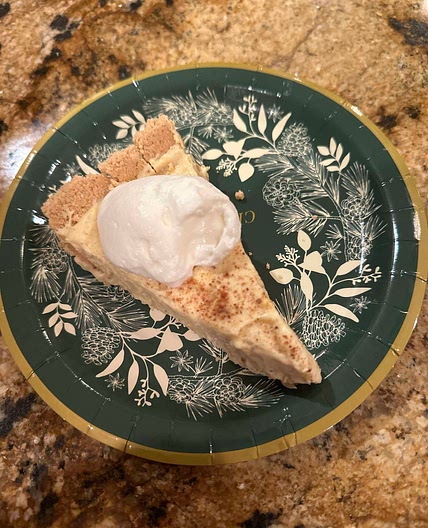 Eggnog Pie