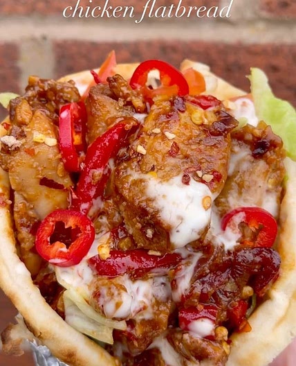 Salt & Pepper Chicken Flatbread