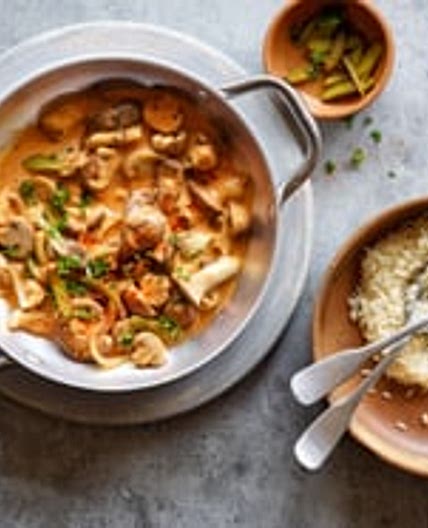 Paprika-Pilzragout