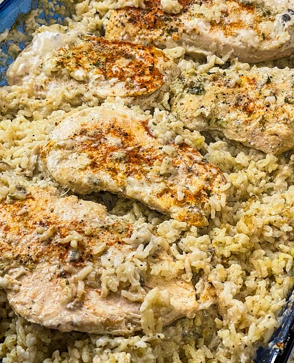 Creamy Chicken & Rice Casserole