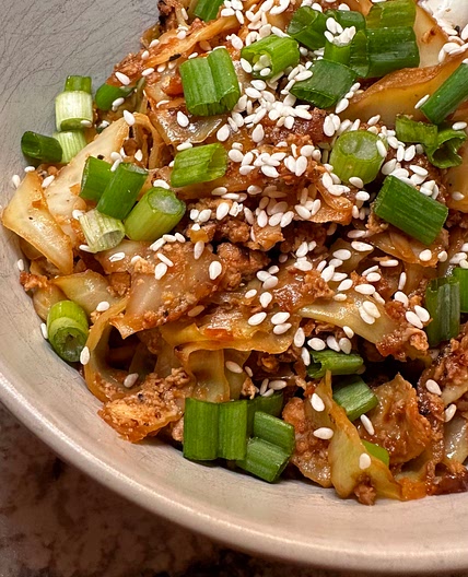 Egg roll in a bowl
