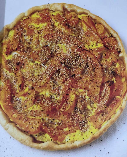 Quiche à la courge et au sésame