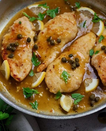 Lemon and Caper Chicken Piccata