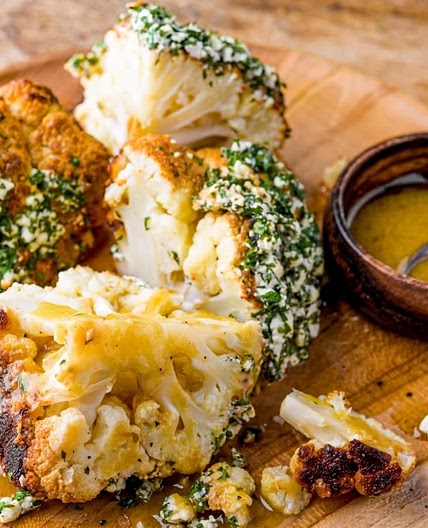 Roasted Cauliflower with Feta
