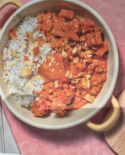 Sweet potato pasanda spiced curry