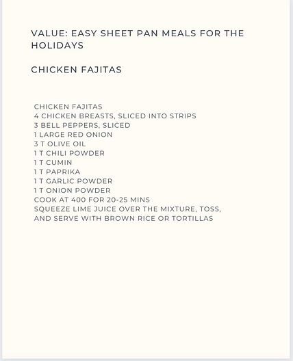 Chicken Fajitas 