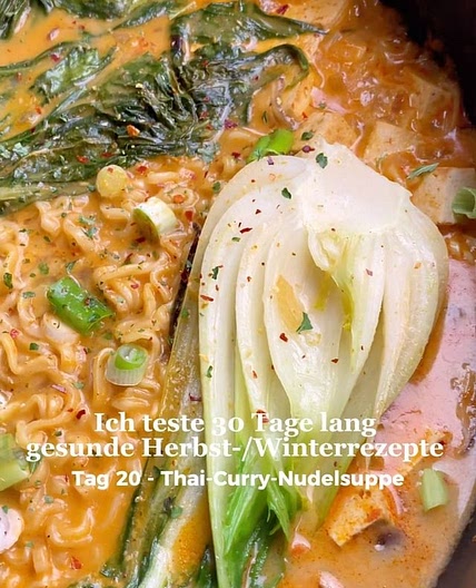 Thai Curry Nudelsuppe 🍜