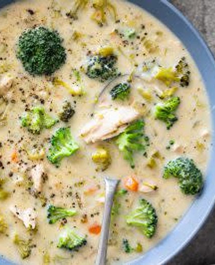 Easy Healthy Chicken Broccoli Soup(After 3rd week on program)