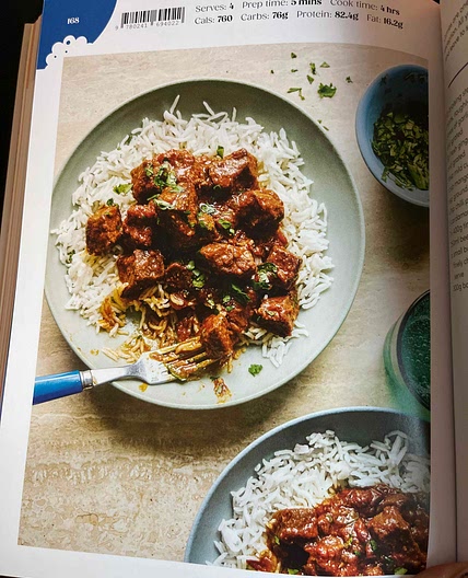 Slow cooker beef curry 