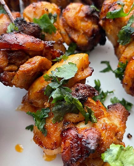 Chilli Lemon Chicken Kebabs