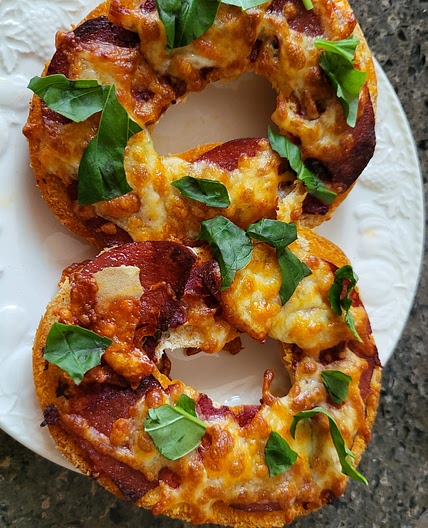 Pepperoni Pizza Bagels