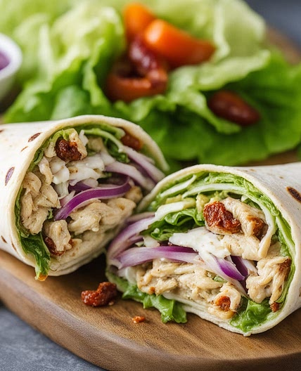 Pesto Chicken Wraps