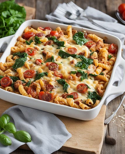 Chicken and Chorizo Pasta Bake
