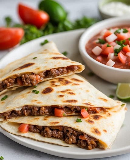 Ground Beef Quesadillas