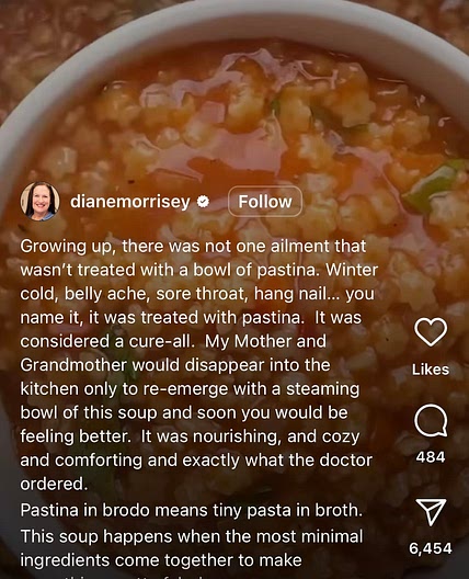 Tomato Pastina Soup