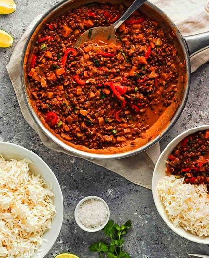 Easy Lentil Curry Recipe (Vegan)