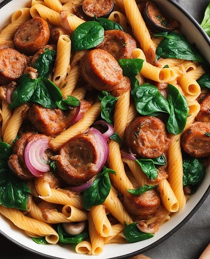 Cajun Sausage Pasta (2)