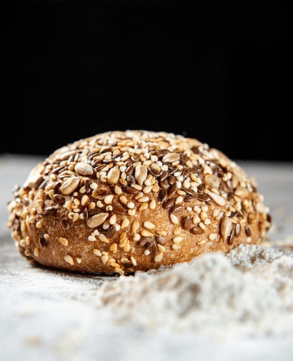 Vollkornbrötchen mit Übernachtgare
