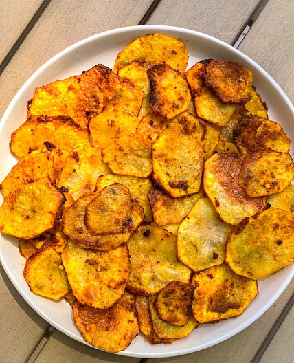 Crispy Turmeric Potato Chips