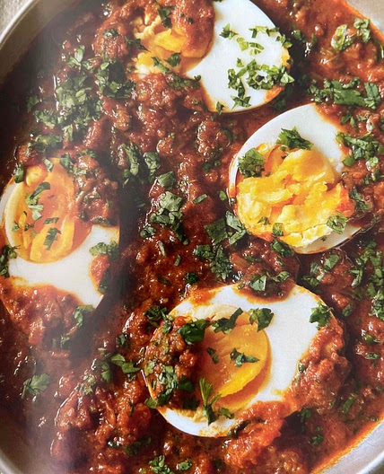 Hard boiled egg masala