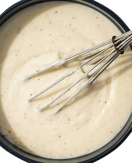 Homemade white gravy