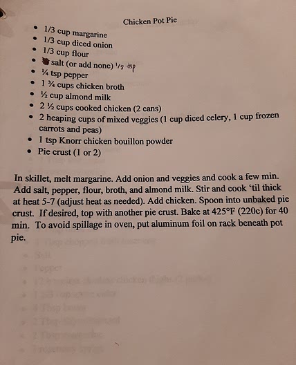 Chicken Pot Pie