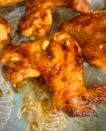 Grilled Chicken Breasts with Spicy Peach Glaze