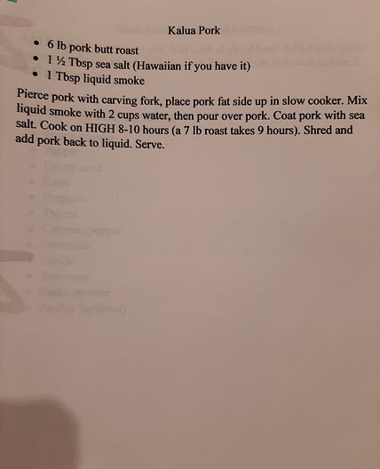 Kalua Pork