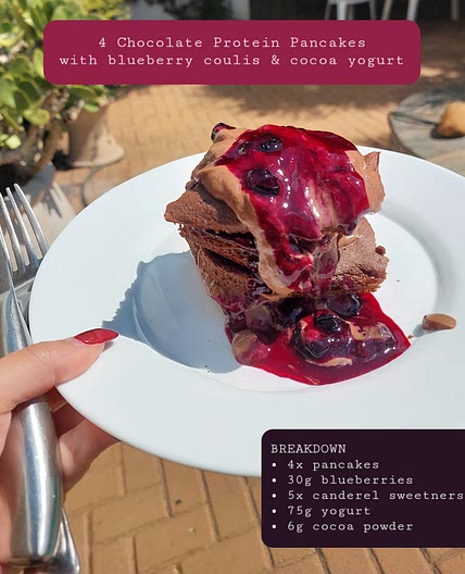 Chocolate Protein Sheet Pancakes