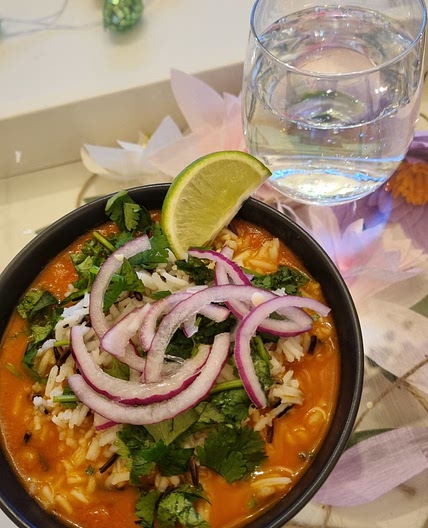 Lentil chickpea curry