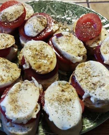 Ciabatta mit Tomate Mozzarella