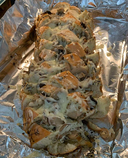 Cheesy Mushroom Bread