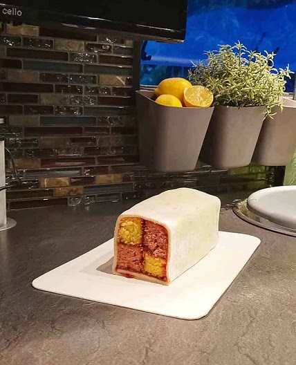 Van Bake off Battenburg cake