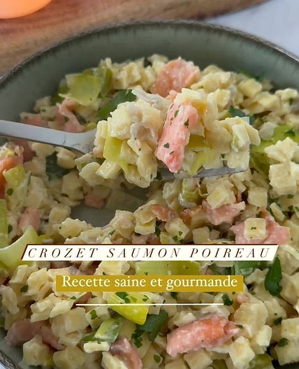 Crozet saumon poireau