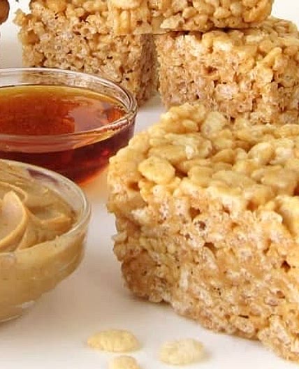 Honey-Peanut Butter Rice Krispie Squares