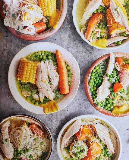 Poached Chicken Soup by Jamie Oliver