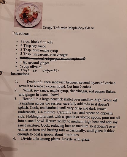 Teriyaki Tofu