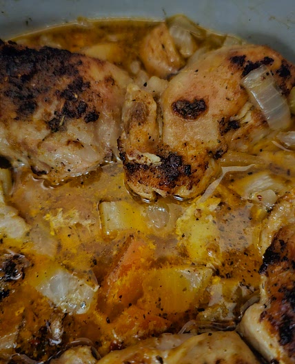 Slow Cooker Lemon, Garlic, Butter Chicken