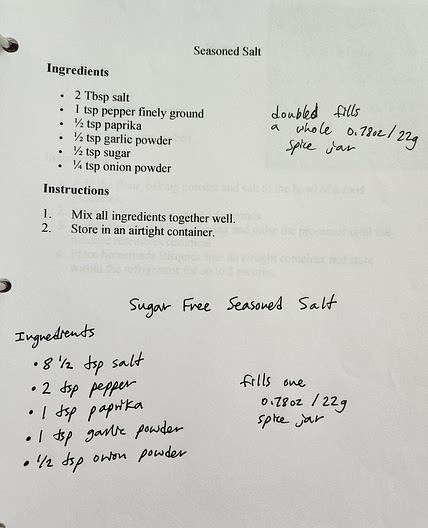 Sugar Free Seasoned Salt