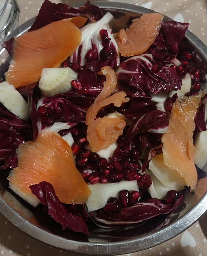 insalata di salmone invernale