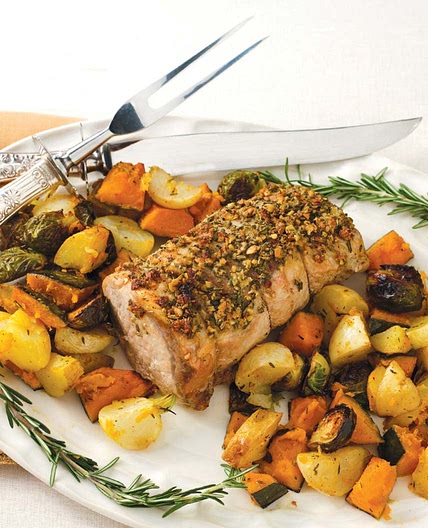 Crock Pot Tuscan Pork Roast with Vegetables