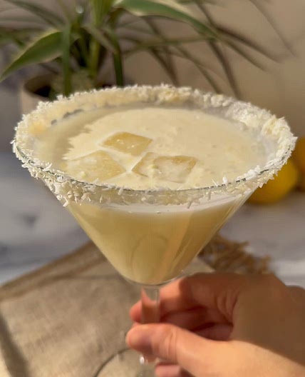 3 Ingredient Lemon Cream Mocktini