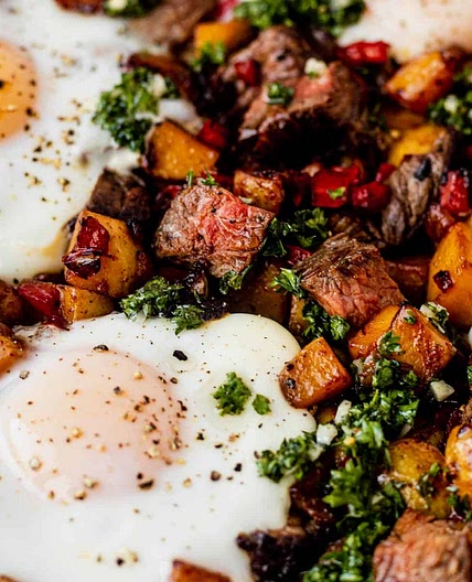 Steak Egg Potato Hash