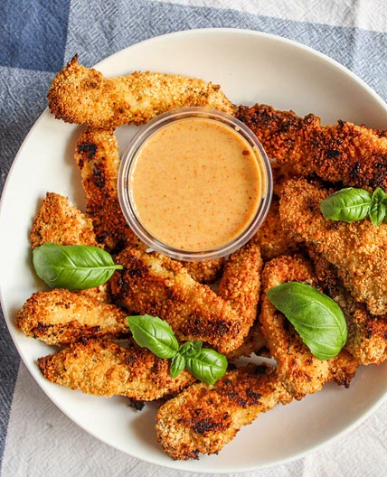 Crispy chicken dippers