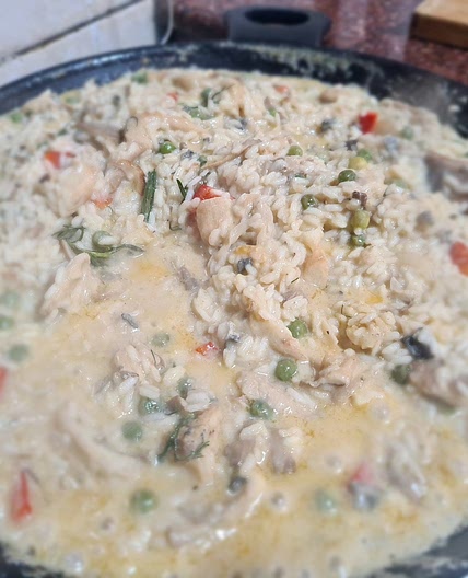Easy Blue Cheese Mushroom Risotto
