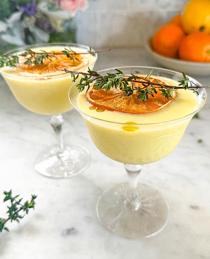 CREAMY OLIVE OIL CITRUS THYME COOLER // and the 3rd episode of m