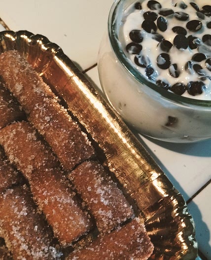 Pasta Cannoli with Greek Yogurt Dip