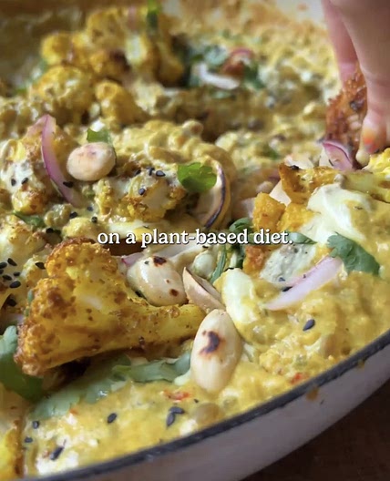 Vegetarian Curry with roasted Cauliflower