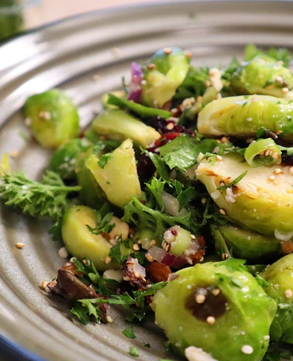 Roasted Brussels Sprouts Salad | Winter Recipe
